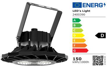 SHADA LED Highbay LED Hallen Pendelbeleuchtung 150W 21000lm 4000K IP65, EEC: D (2400390)